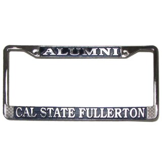 Cal State Fullerton Trail, Sand, & City Alumni License Plate Frame - Chrome